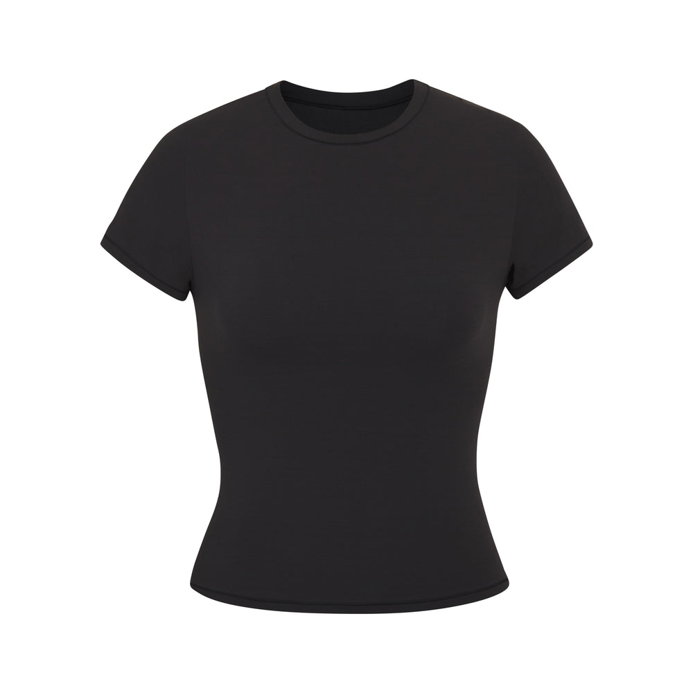 Skims FITS EVERYBODY T-shirt Zwart | 43GCBLDUT