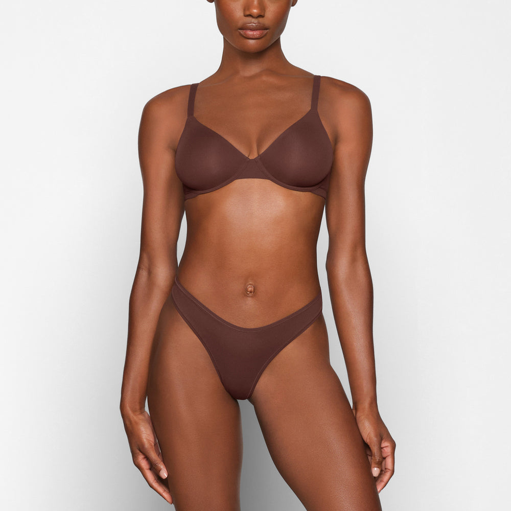 Skims FITS EVERYBODY UNLINED Underwire Bra Chocola | 07LKYNSJE
