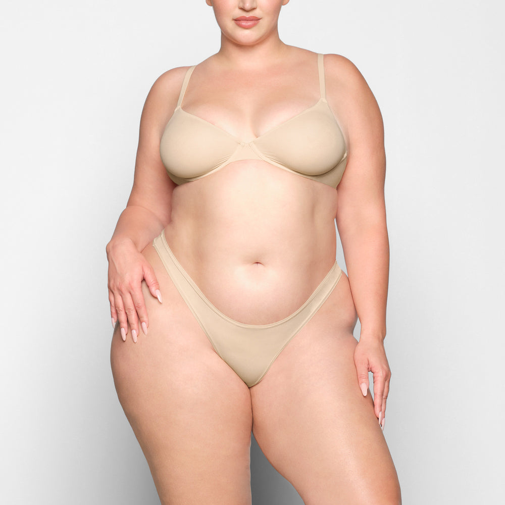 Skims FITS EVERYBODY UNLINED Underwire Bra Bruin | 42NHILXZU
