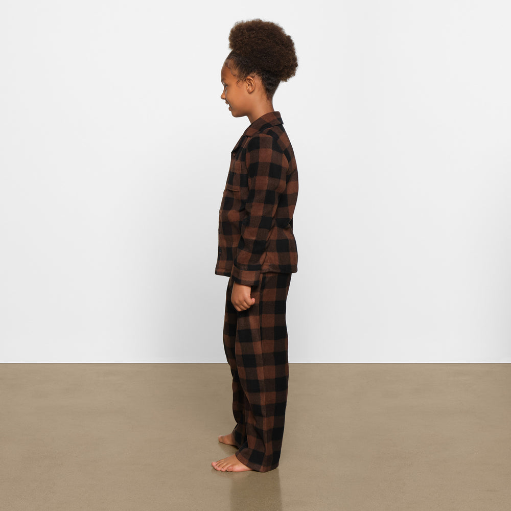 Skims FLEECE SLEEP SET Kinderen Bruin | 49HWEGXNP