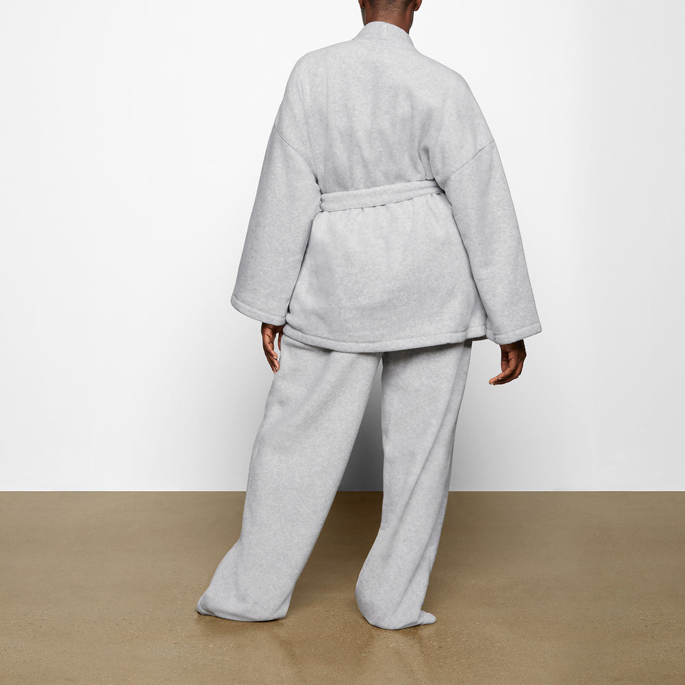 Skims FLEECE WRAP Jas Lichtgrijs | 08ILCWMGO