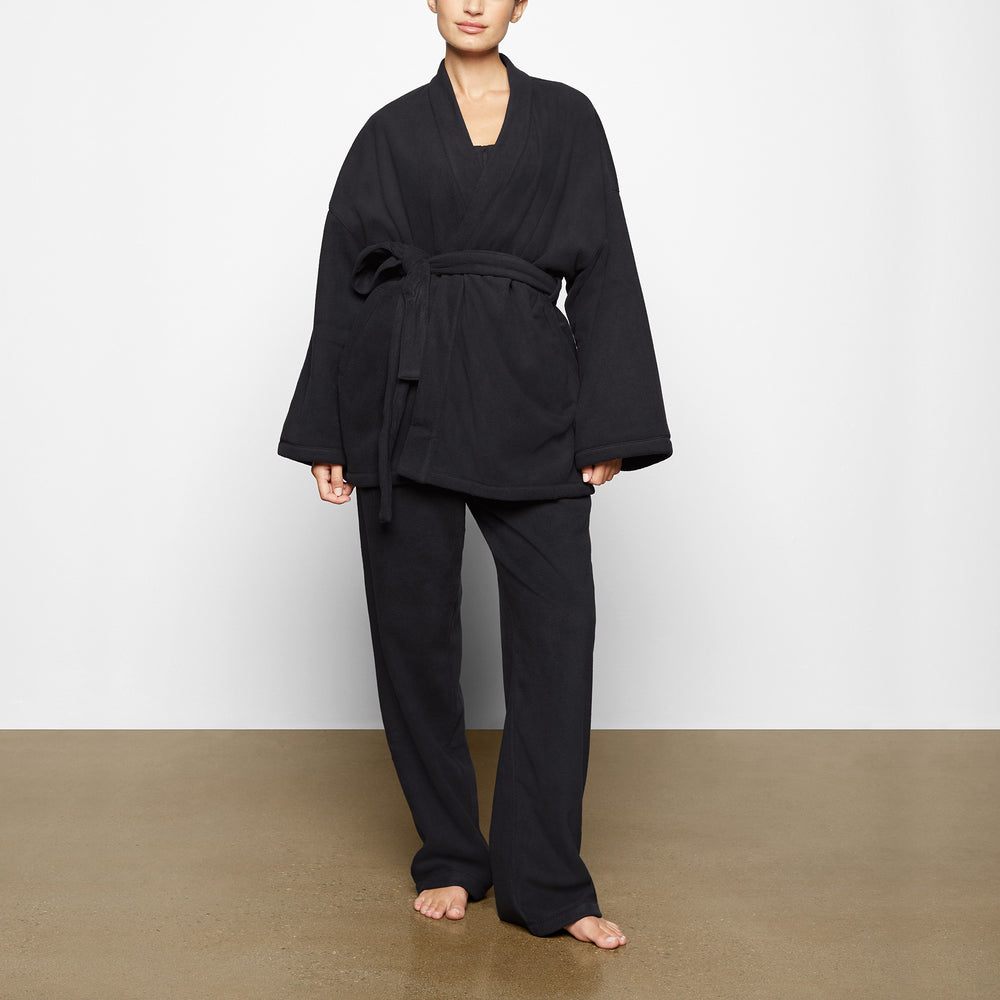 Skims FLEECE WRAP Jas Zwart | 24NQAWPOK
