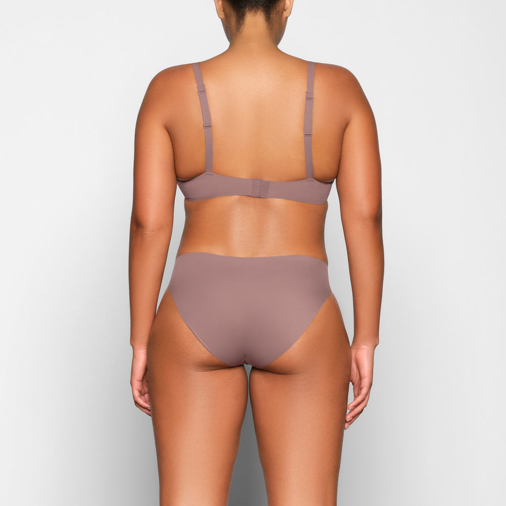Skims FREE CUT MID WAIST Tanga Bruin | 95QEASKLZ