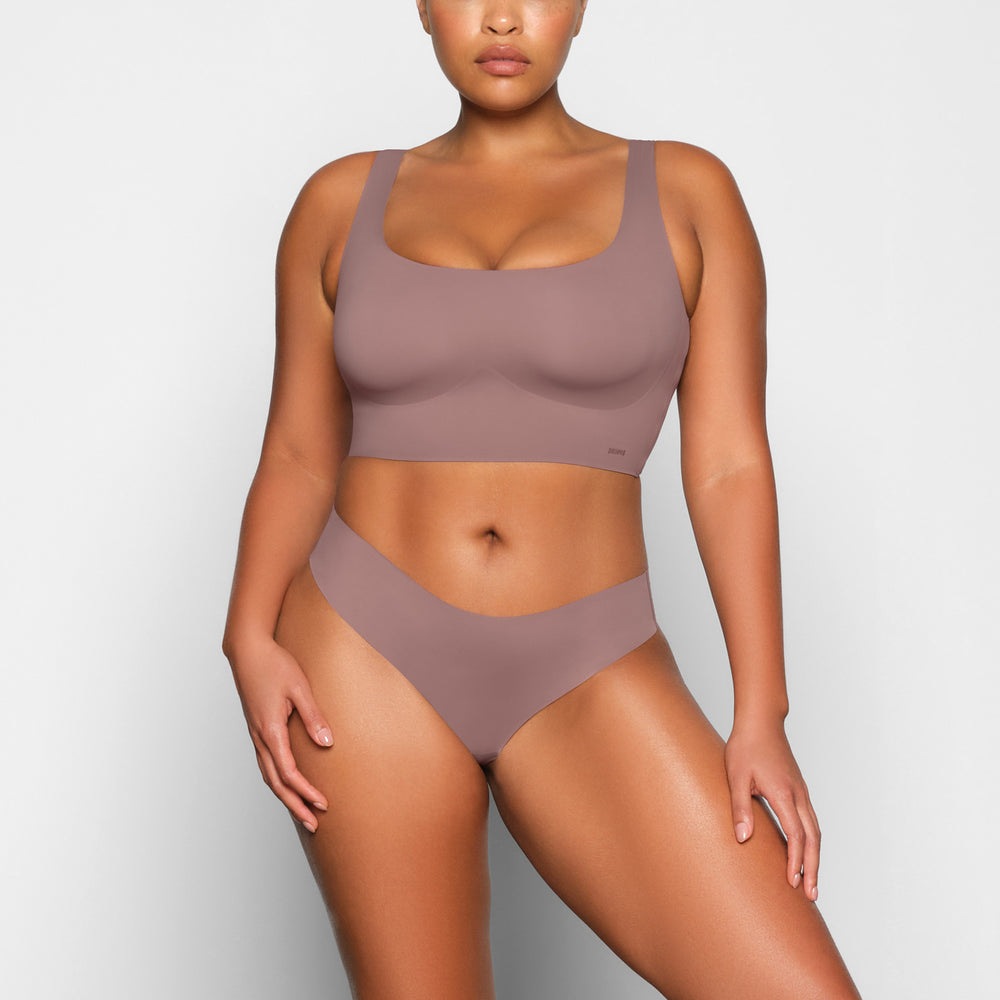Skims FREE CUT MID WAIST Thong Bruin | 82XZFETCQ