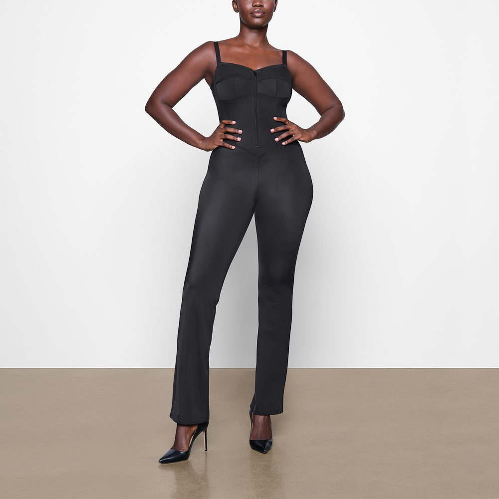 Skims GLAM Catsuit Zwart | 36NFTJRGU