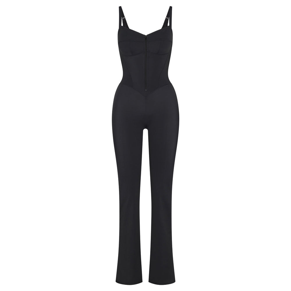 Skims GLAM Catsuit Zwart | 36NFTJRGU