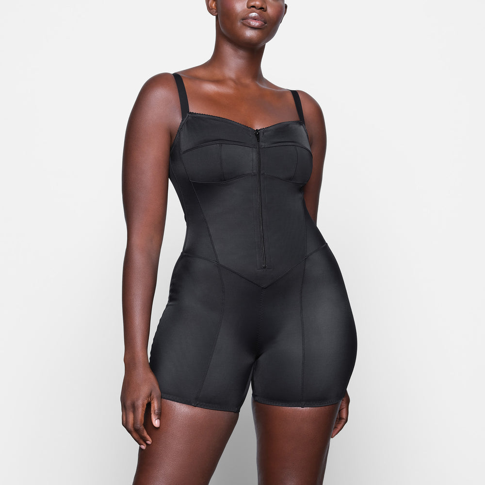 Skims GLAM Onesie Zwart | 94GHDIPEY