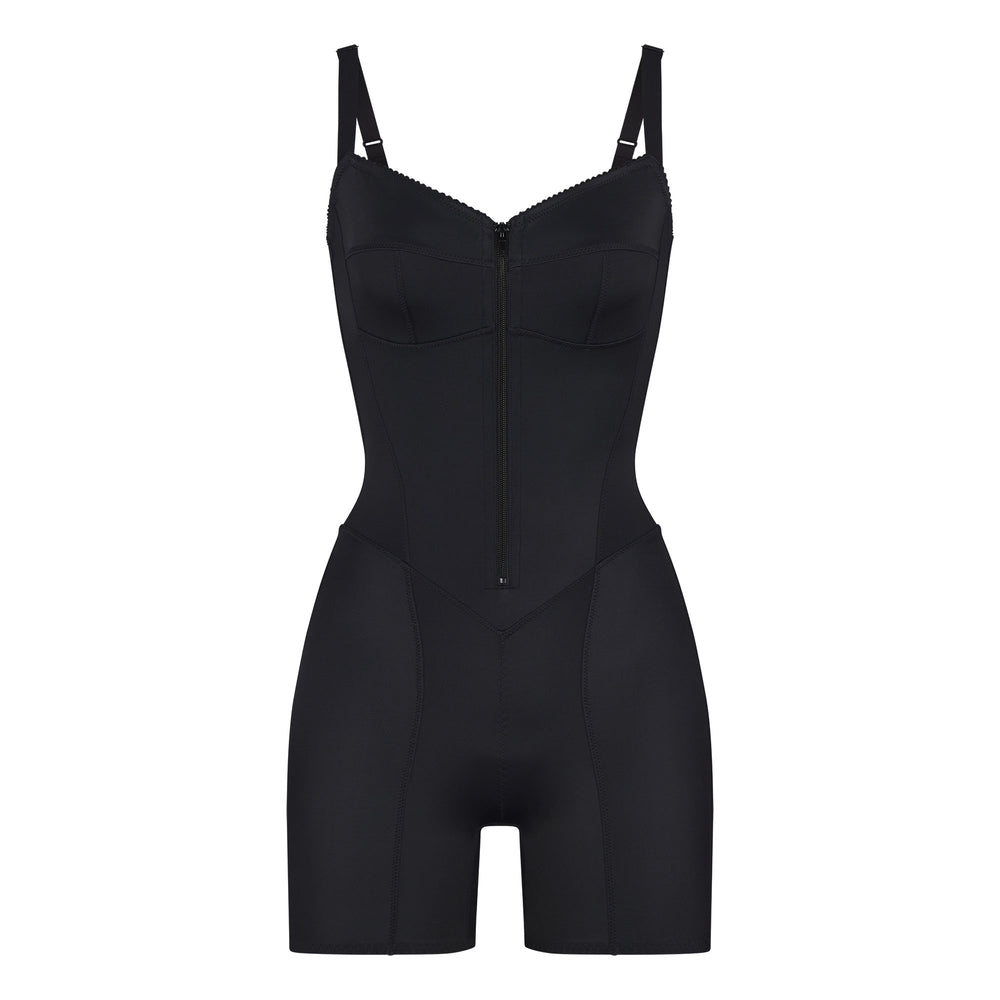 Skims GLAM Onesie Zwart | 94GHDIPEY