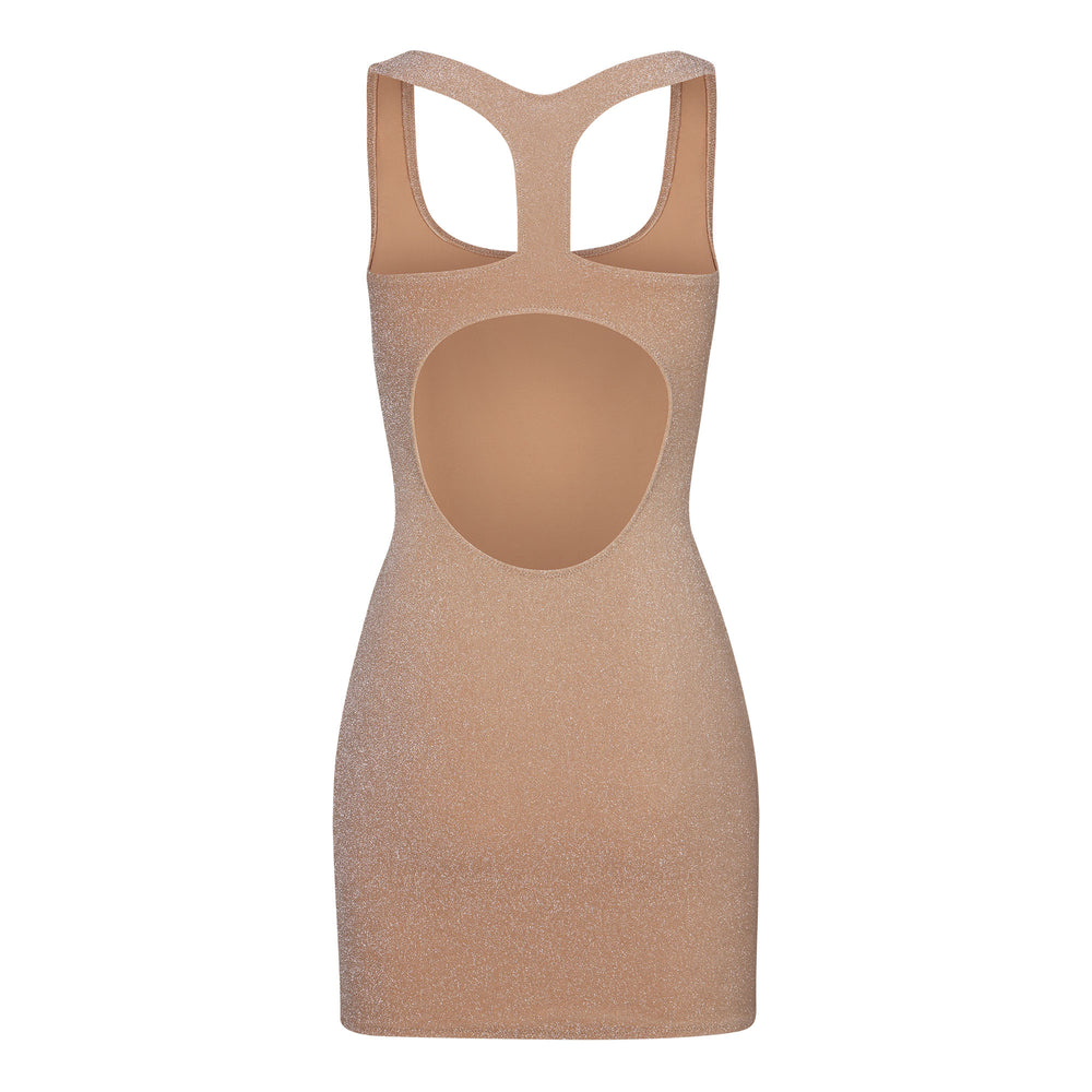 Skims GLITTER SWIM METALLIC Jurk Abrikoos | 20IDJWVTL