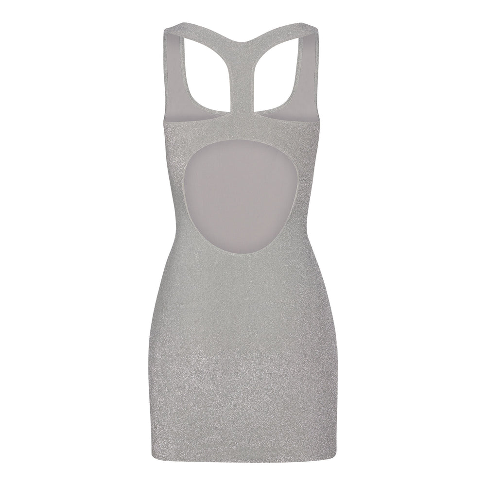 Skims GLITTER SWIM METALLIC Jurk Grijs | 23IUXTEFR