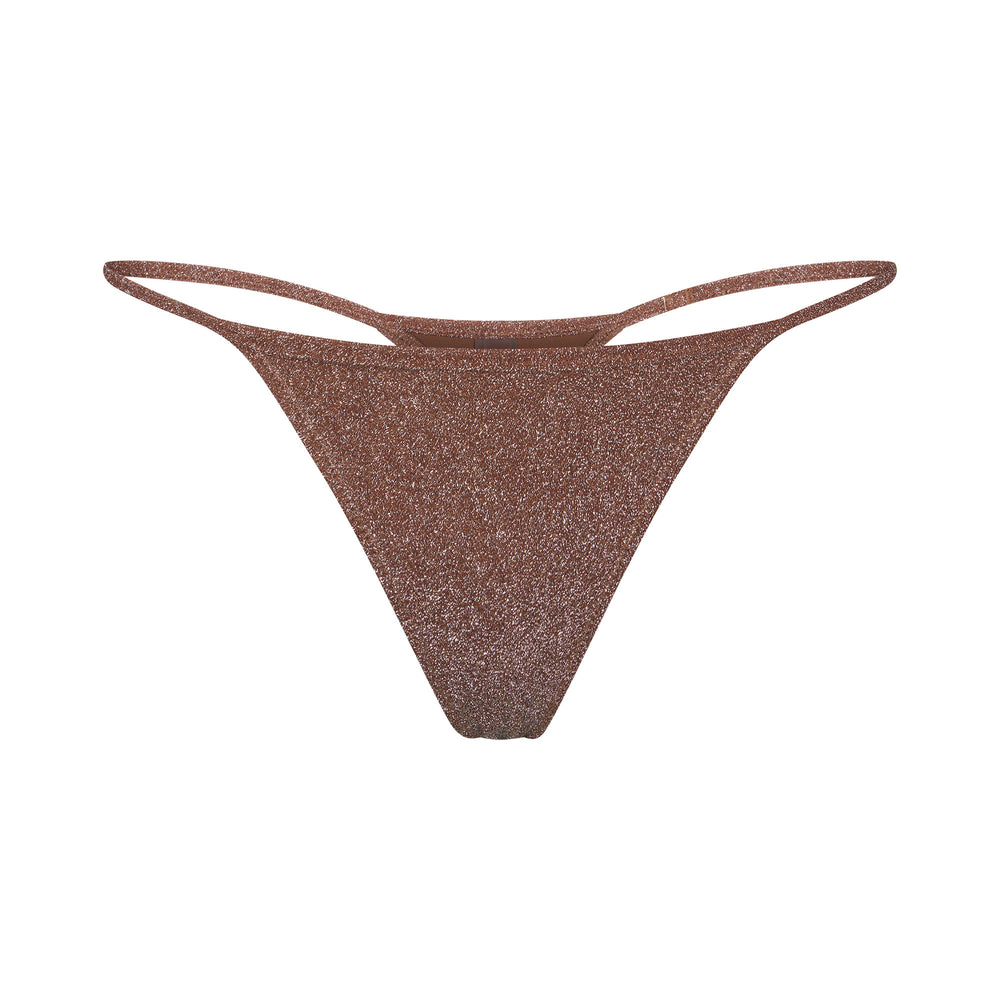 Skims GLITTER SWIM STRING Thong Bruin | 49UCXBAPQ