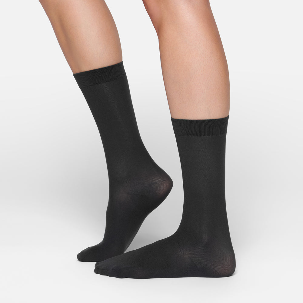 Skims HOSIERY CREW Sokken Zwart | 95HJXAIKS