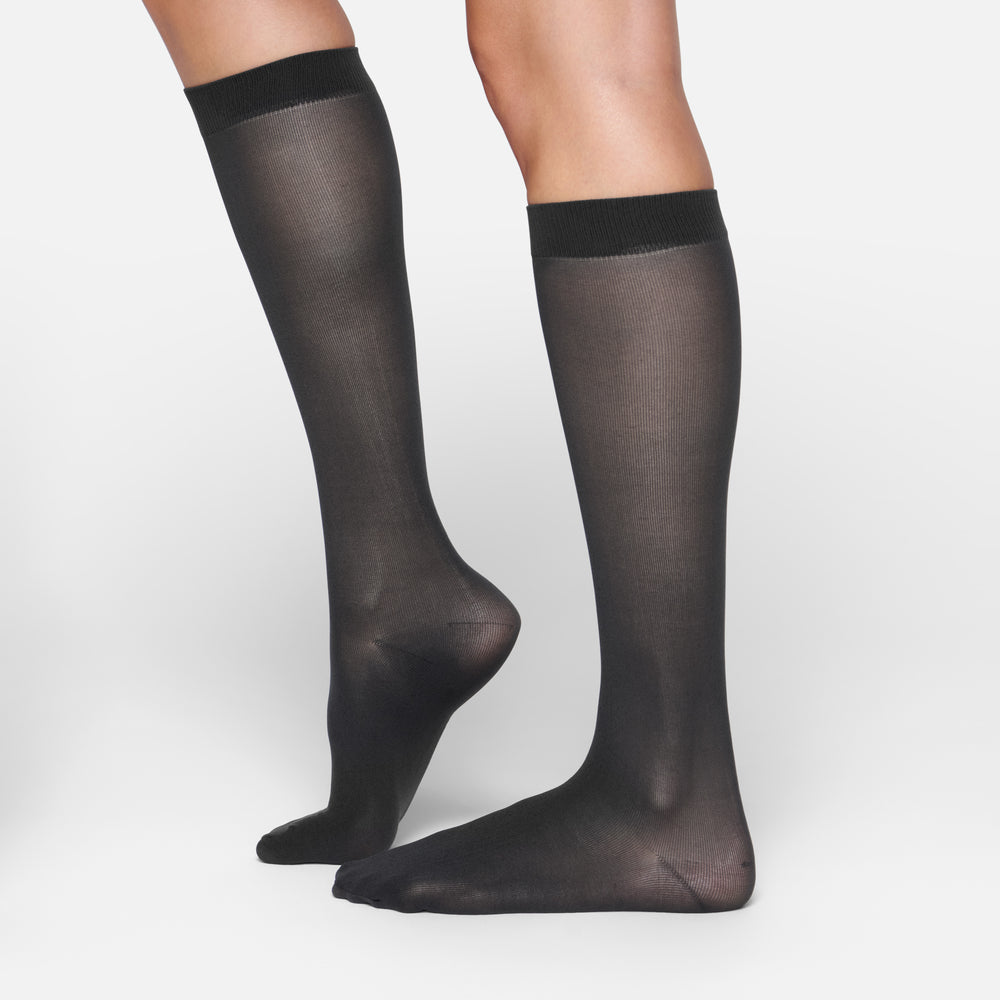 Skims HOSIERY MID CALF Sokken Zwart | 53VKNMSYL