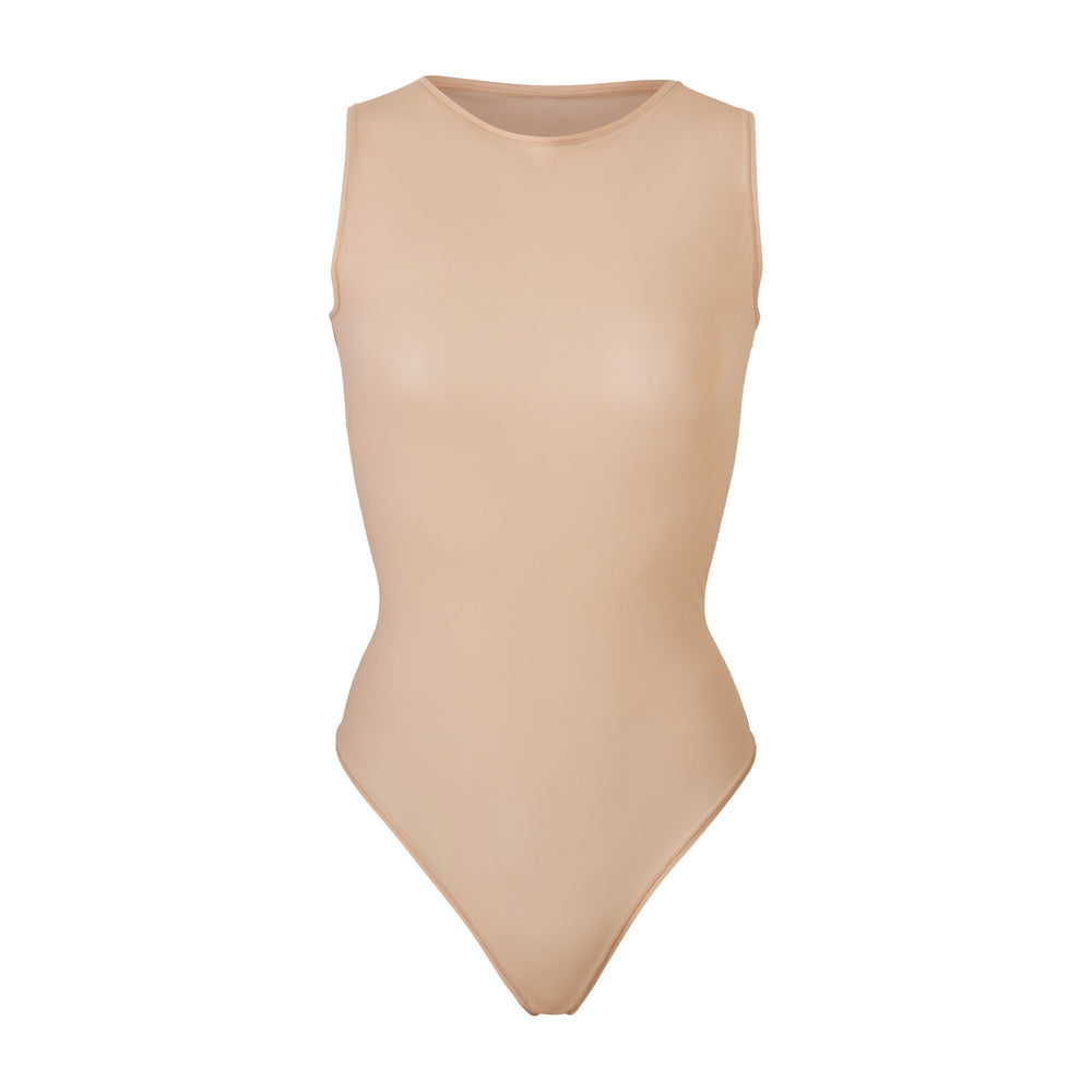 Skims JELLY SHEER CREW NECK Scoop Neck Bra Beige | 70IZNVRLY