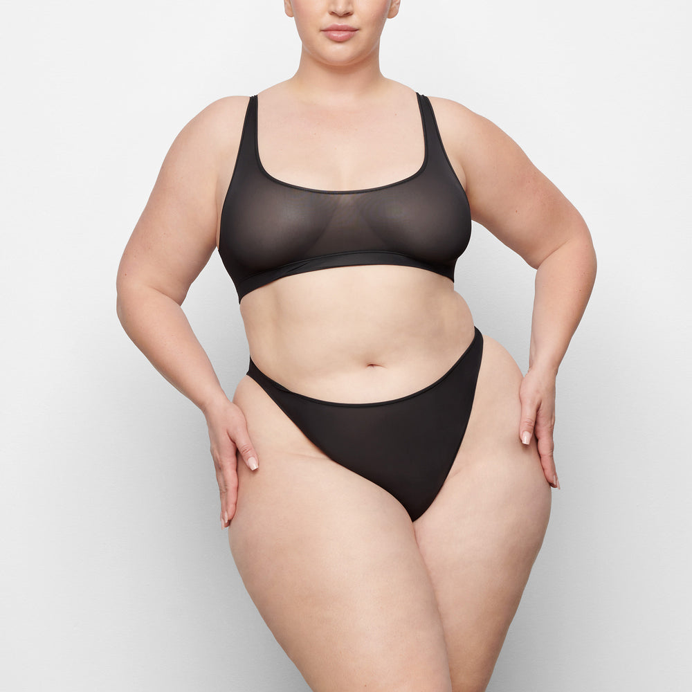 Skims JELLY SHEER HIGH CUT Bikini Zwart | 61EOPLVAX