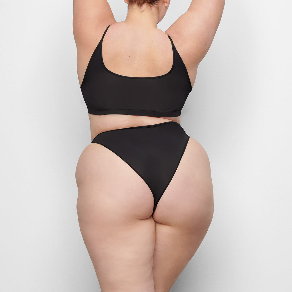 Skims JELLY SHEER HIGH CUT Bikini Zwart | 61EOPLVAX
