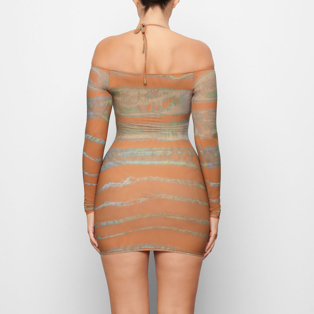 Skims JELLY SHEER OFF THE SHOULDER Jurk Bruin | 16YJGLETM