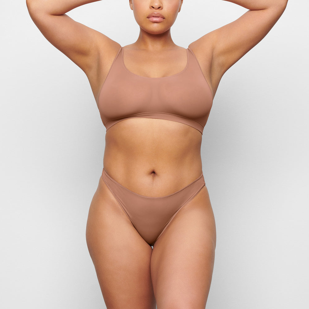 Skims JELLY SHEER SCOOP NECK Bralette Abrikoos | 81MDXQTUG