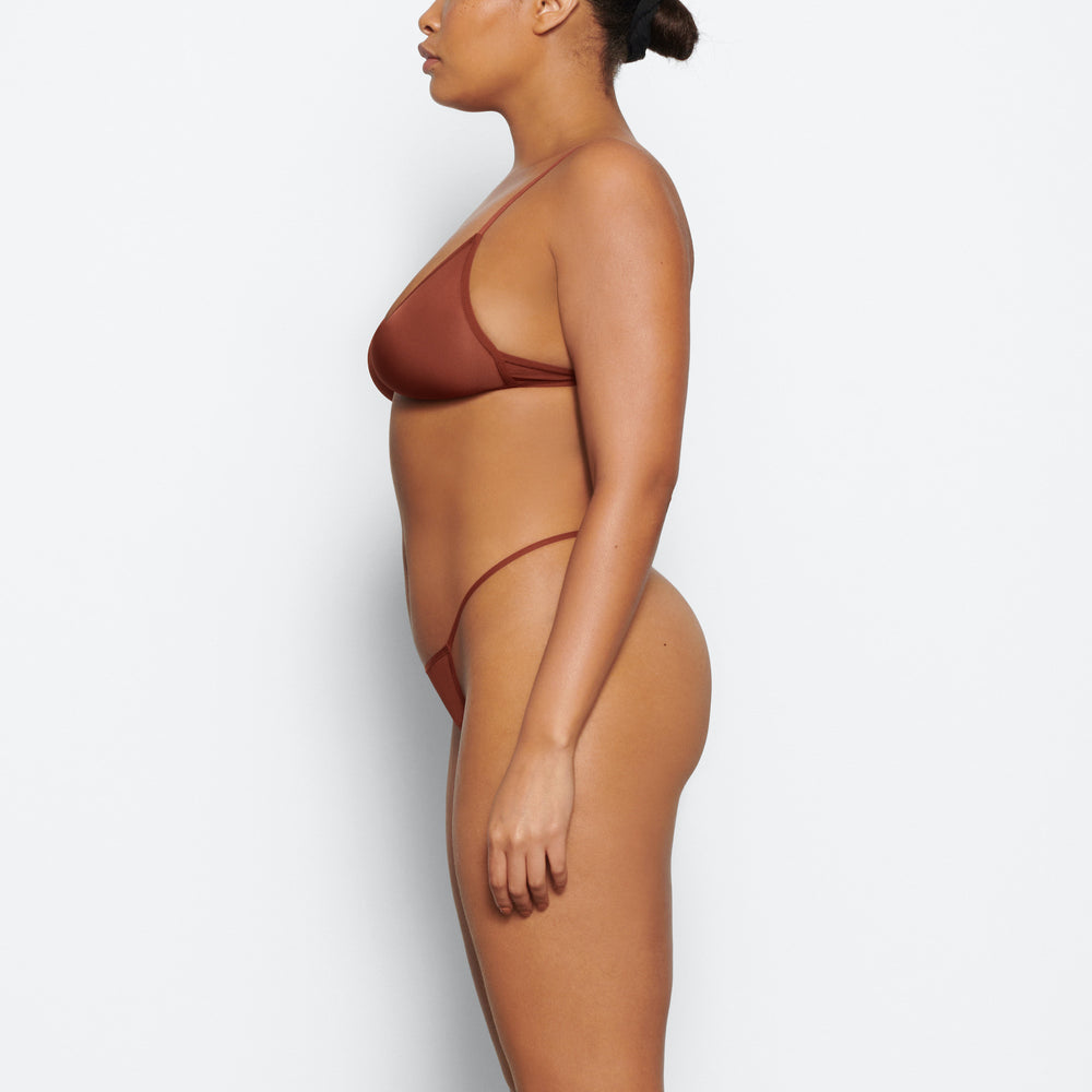 Skims JELLY SHEER SEAMED TRIANGLE Bralette Bruin | 70DNERHXQ