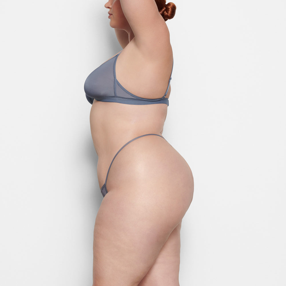 Skims JELLY SHEER STRING Thong Grijs Blauw | 73VEGRSMC