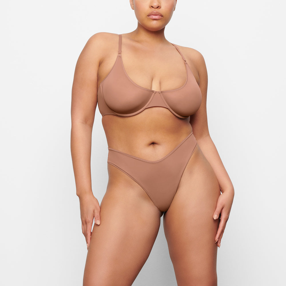Skims JELLY SHEER UNDERWIRE Scoop Neck Bra Abrikoos | 27CZSHMAB