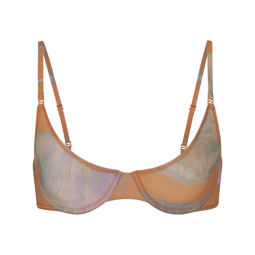 Skims JELLY SHEER UNDERWIRE Scoop Neck Bra Bruin | 73CIRHVQK