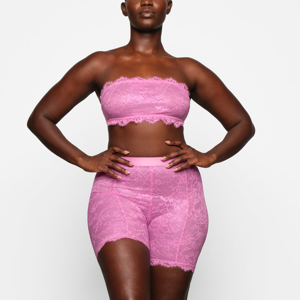 Skims LACE Bandeau Top Roze | 34JNIKHDV