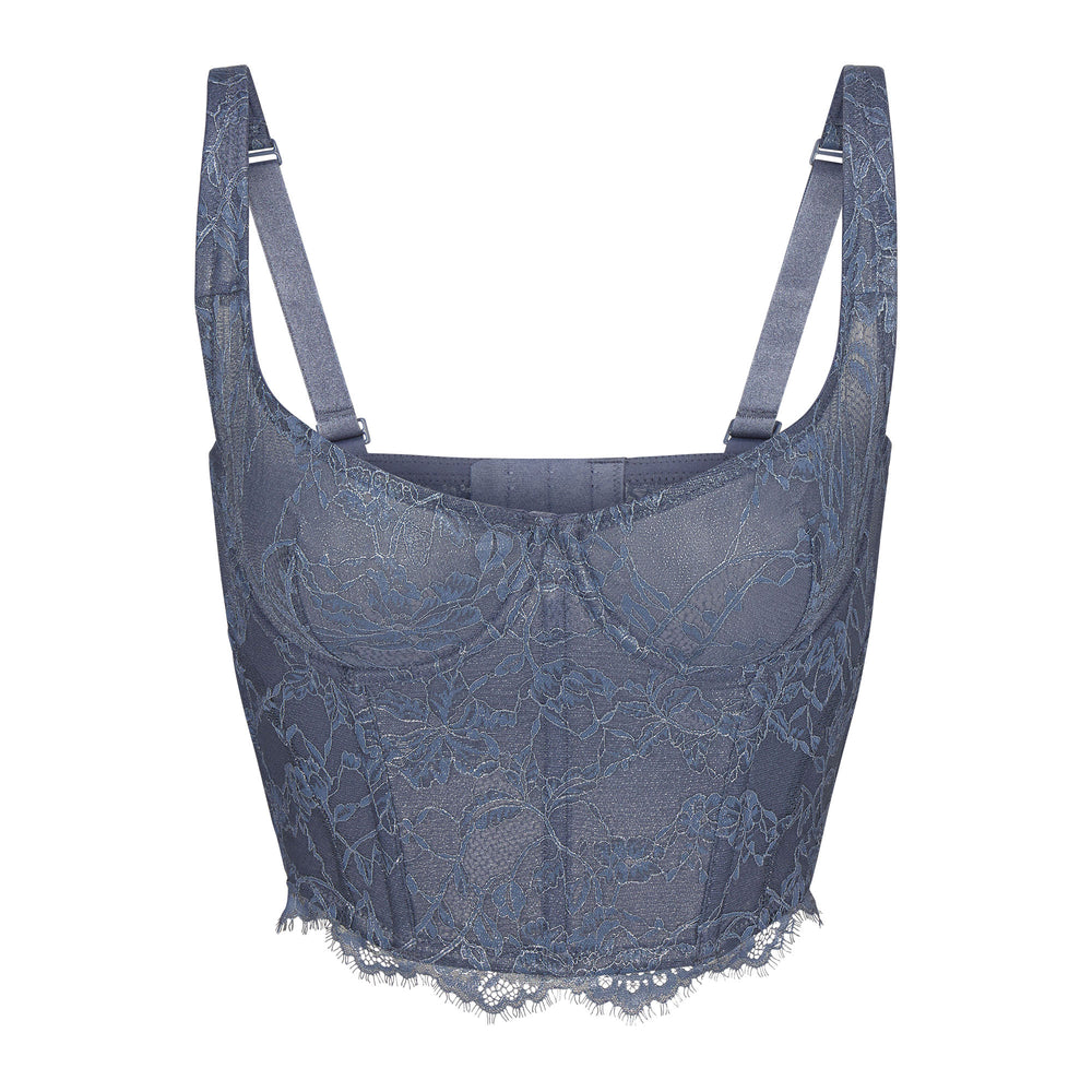 Skims LACE Bustier Thunder | 95DLVPZWN