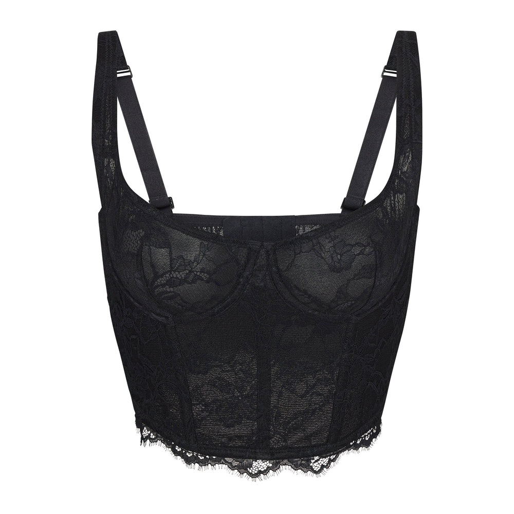 Skims LACE Bustier Zwart | 95EXUSMCO