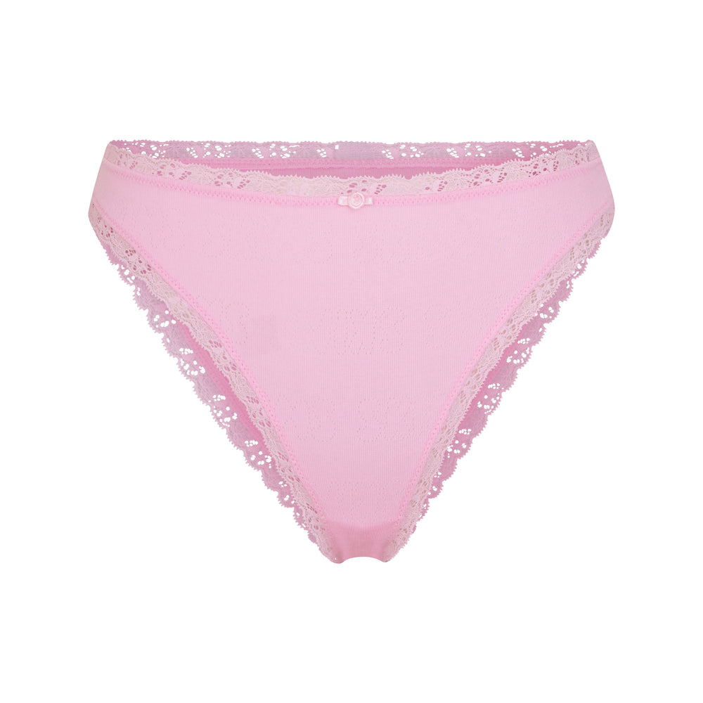 Skims LACE POINTELLE CHEEKY Brief Roze | 40MBWGKQI