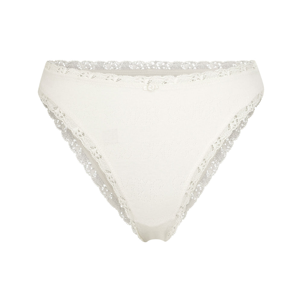 Skims LACE POINTELLE CHEEKY Brief Wit | 69UQNKHAT