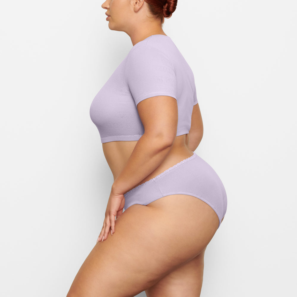 Skims LACE POINTELLE MID RISE Brief Lavendel | 94VRWCQEX