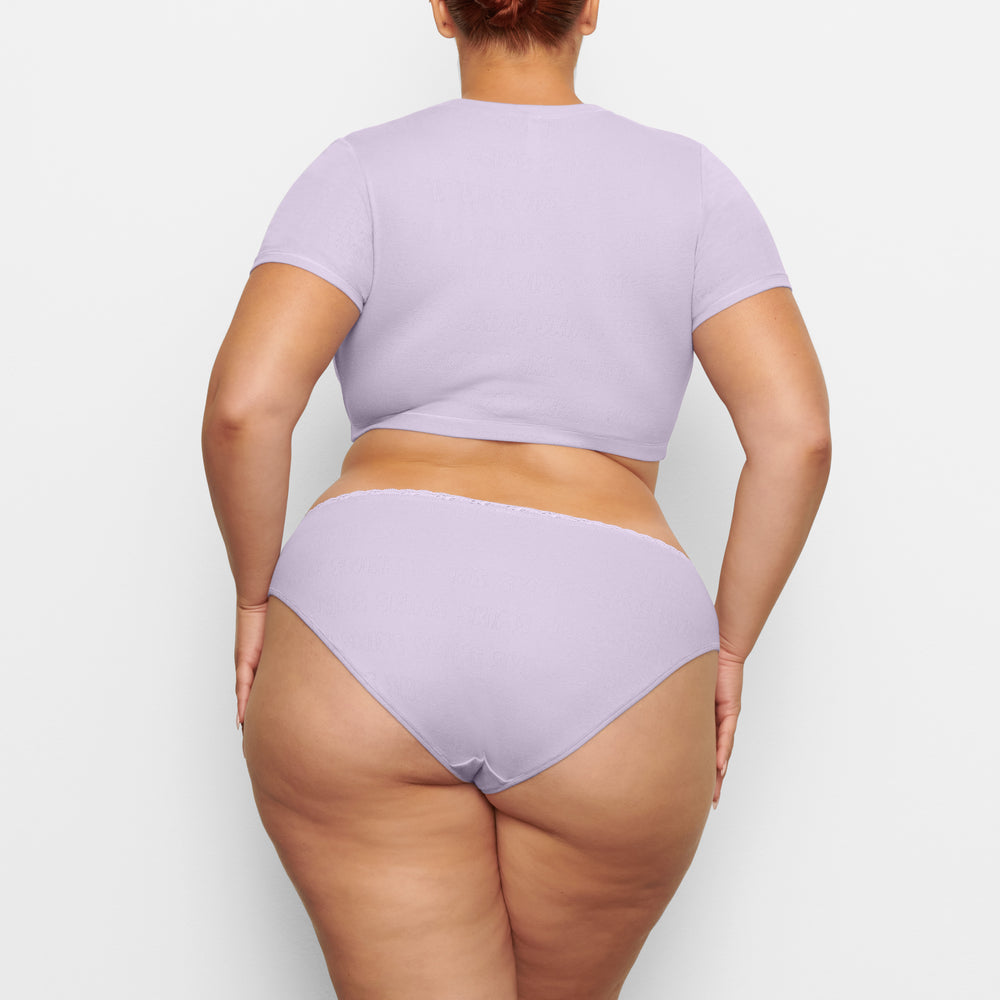 Skims LACE POINTELLE MID RISE Brief Lavendel | 94VRWCQEX