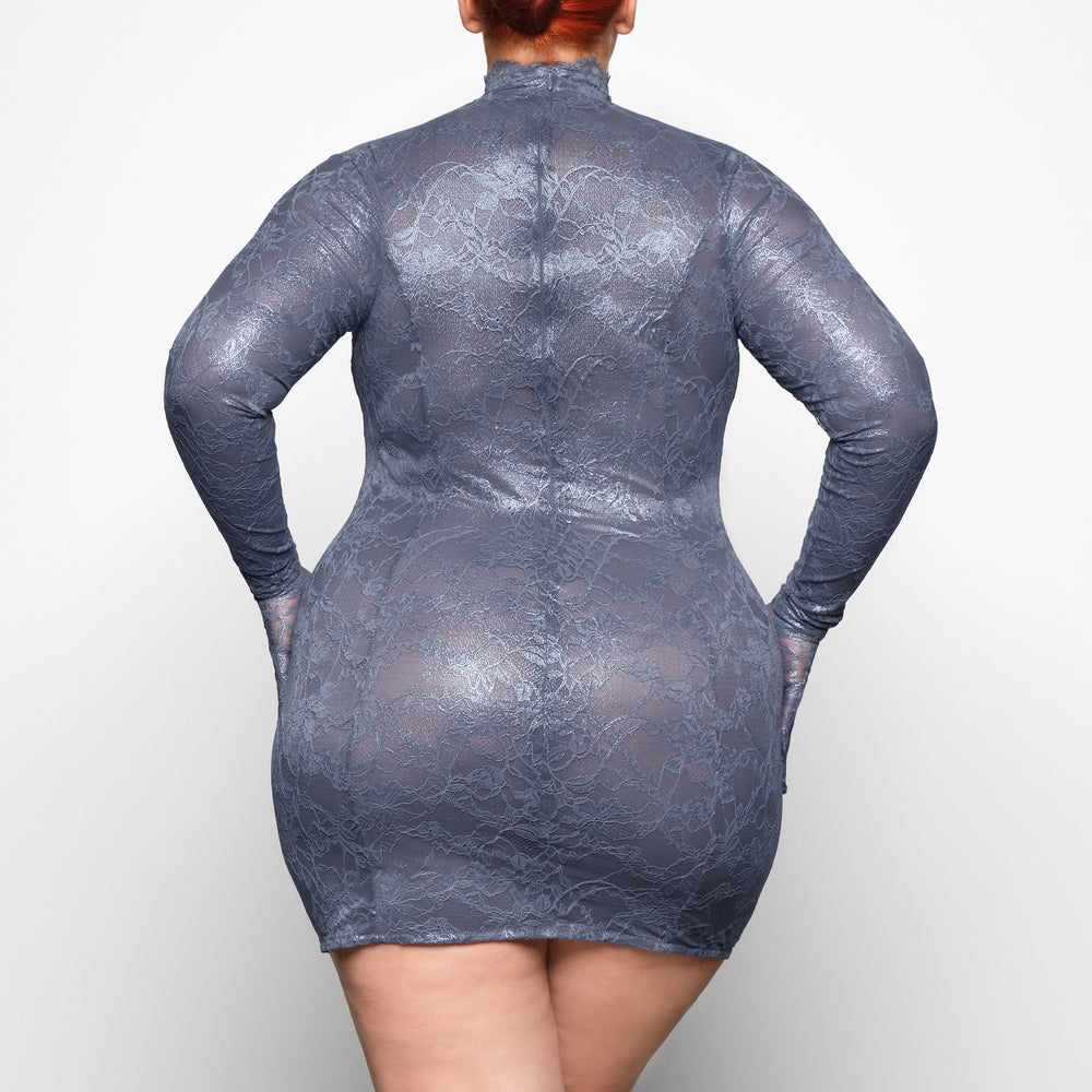 Skims LACE TURTLENECK Jurk Thunder | 25MVJDOIY