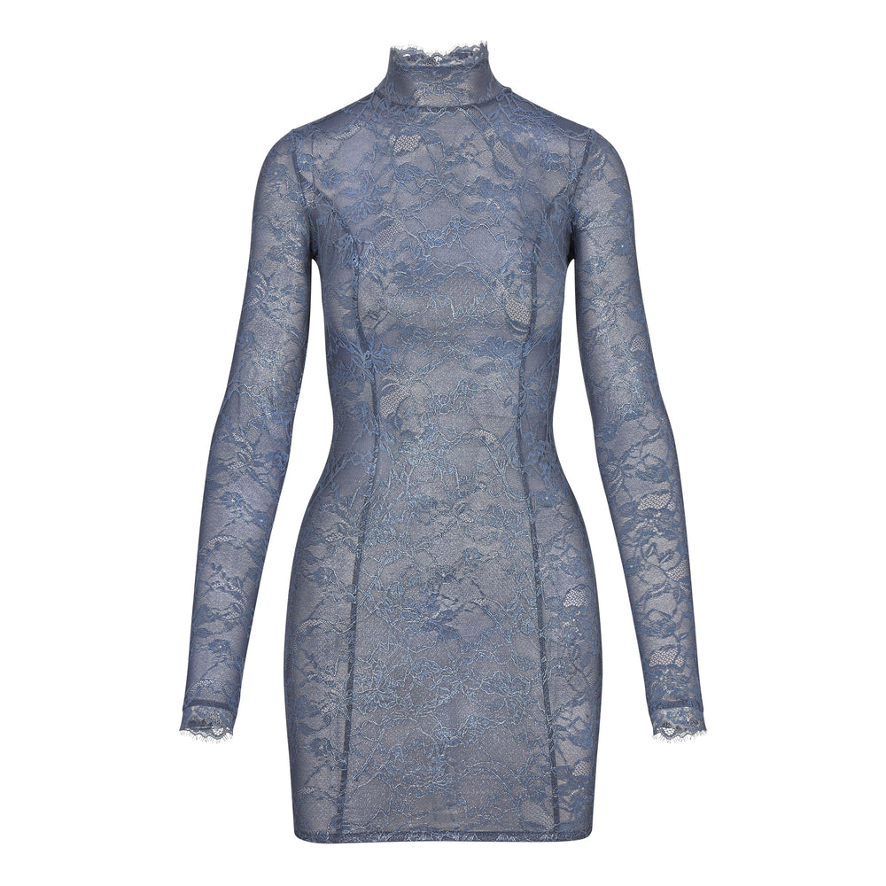 Skims LACE TURTLENECK Jurk Thunder | 25MVJDOIY