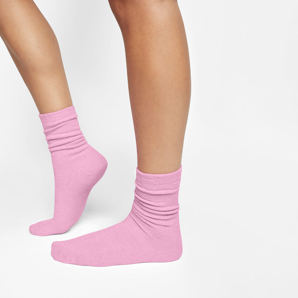 Skims LIGHT COZY KNIT Sokken Roze | 34GXODYMF