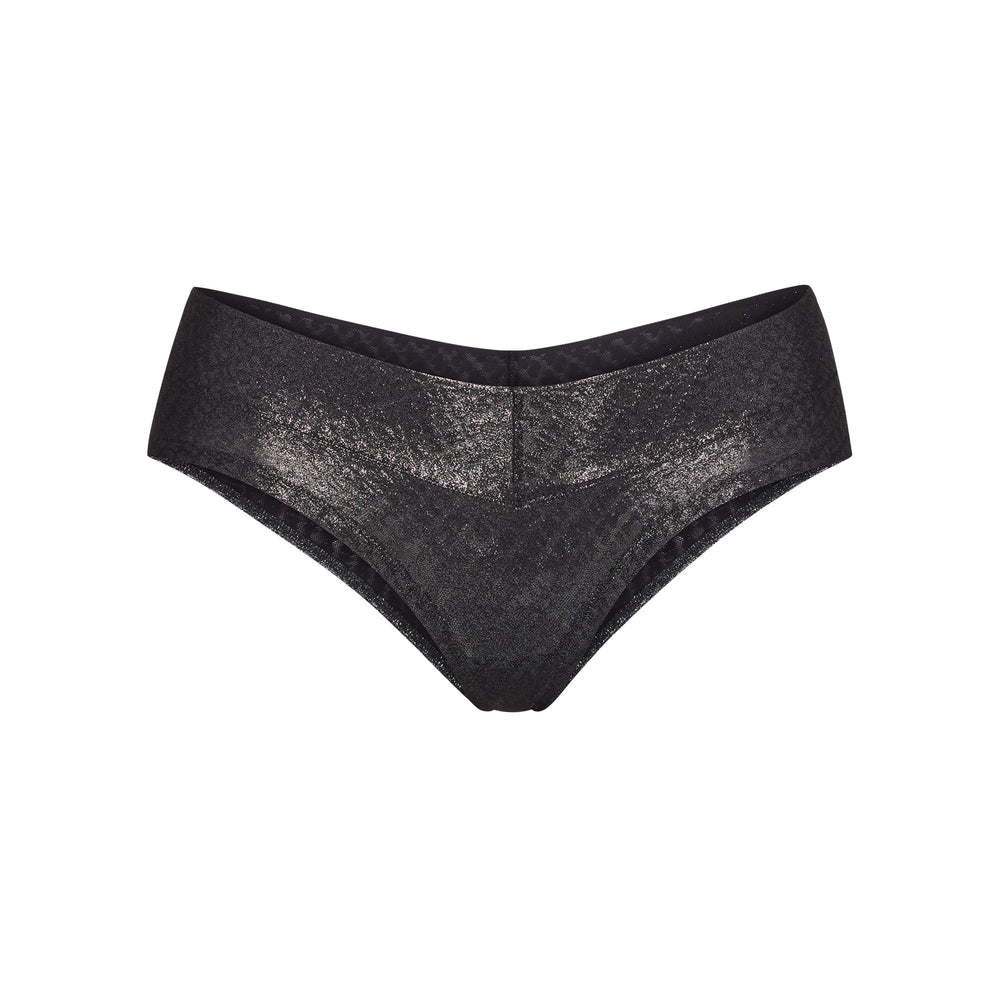 Skims LOGO MESH FOIL Boy Short Zwart | 45ZCPSVKM