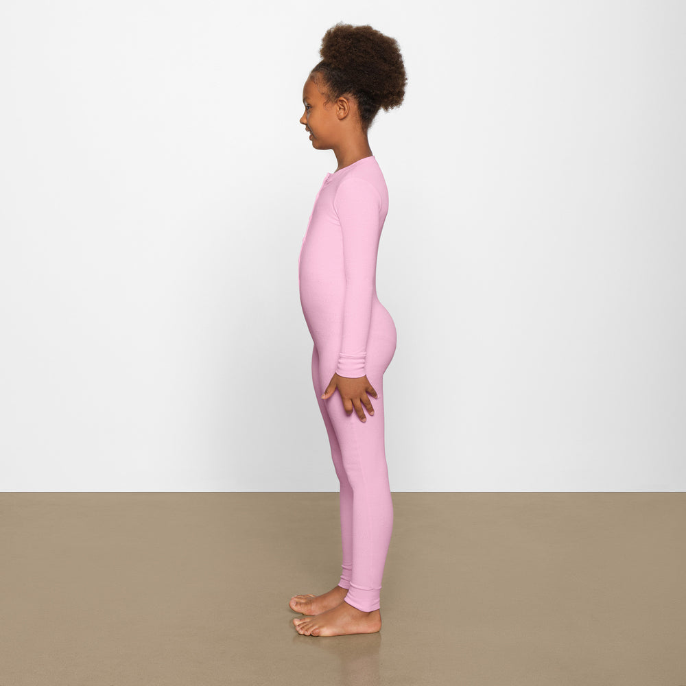 Skims LOGO POINTELLE HENLEY ONESIE Kinderen Roze | 47LOBXTEY