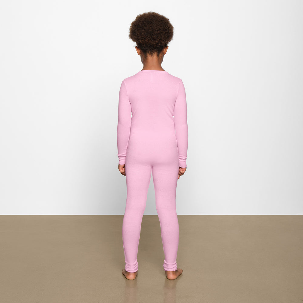 Skims LOGO POINTELLE HENLEY ONESIE Kinderen Roze | 47LOBXTEY