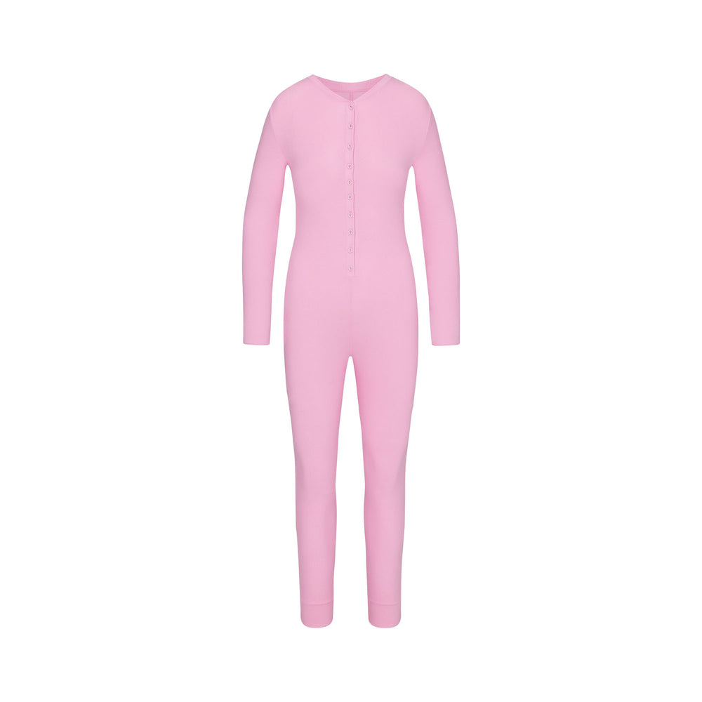 Skims LOGO POINTELLE HENLEY ONESIE Kinderen Roze | 47LOBXTEY