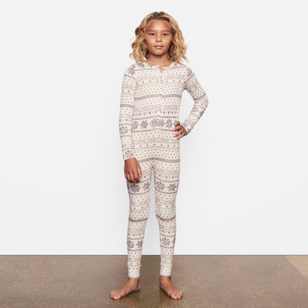 Skims LOGO POINTELLE HENLEY ONESIE Kinderen Room | 51CTBANFQ
