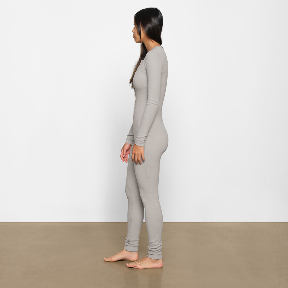 Skims LOGO POINTELLE HENLEY ONESIE Kinderen Lichtgrijs | 68FCHKIQZ