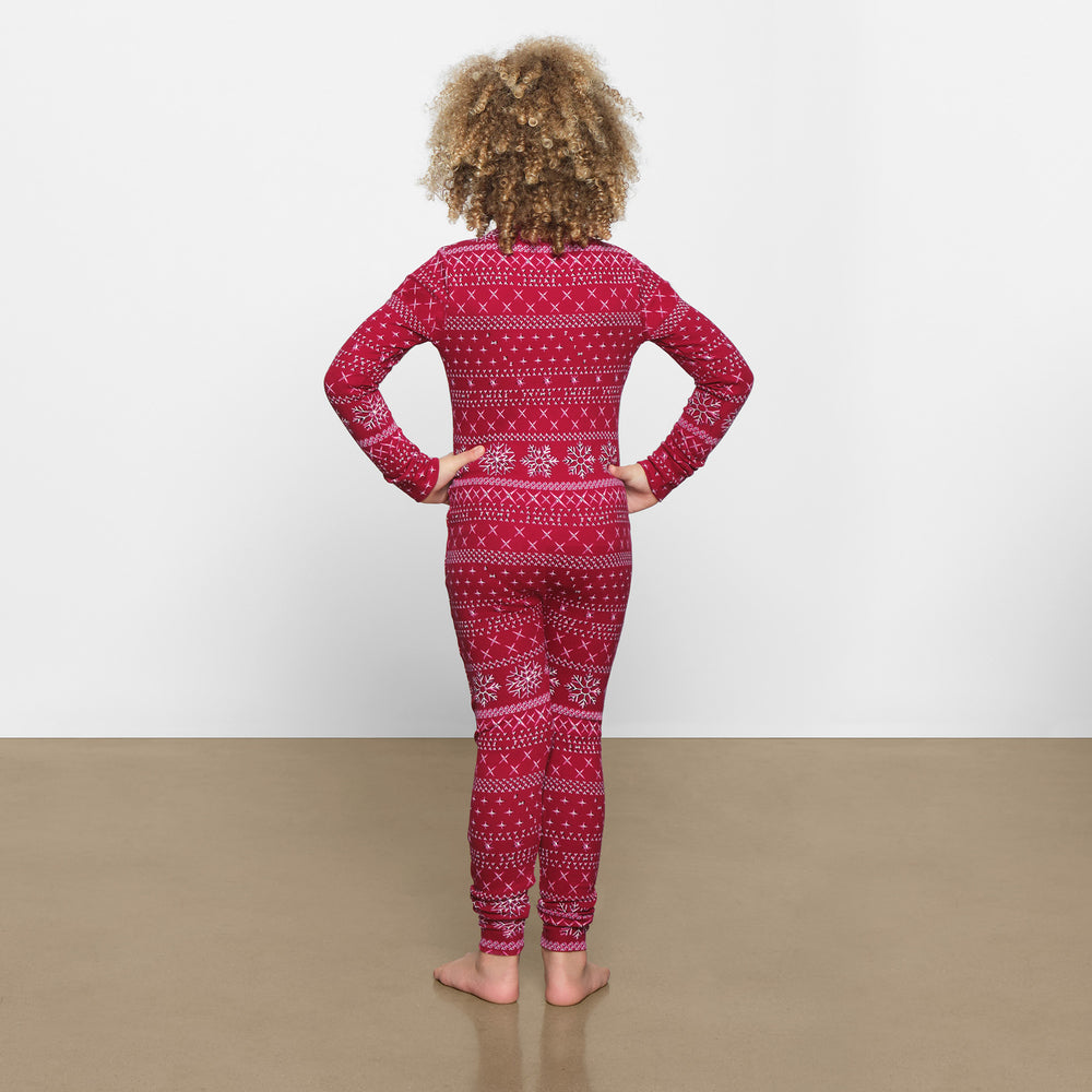 Skims LOGO POINTELLE HENLEY ONESIE Kinderen Rood | 74NKPDWCU