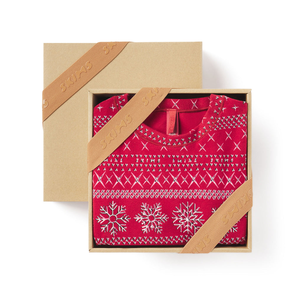 Skims LOGO POINTELLE SET Kinderen Rood | 89GMQVRBE