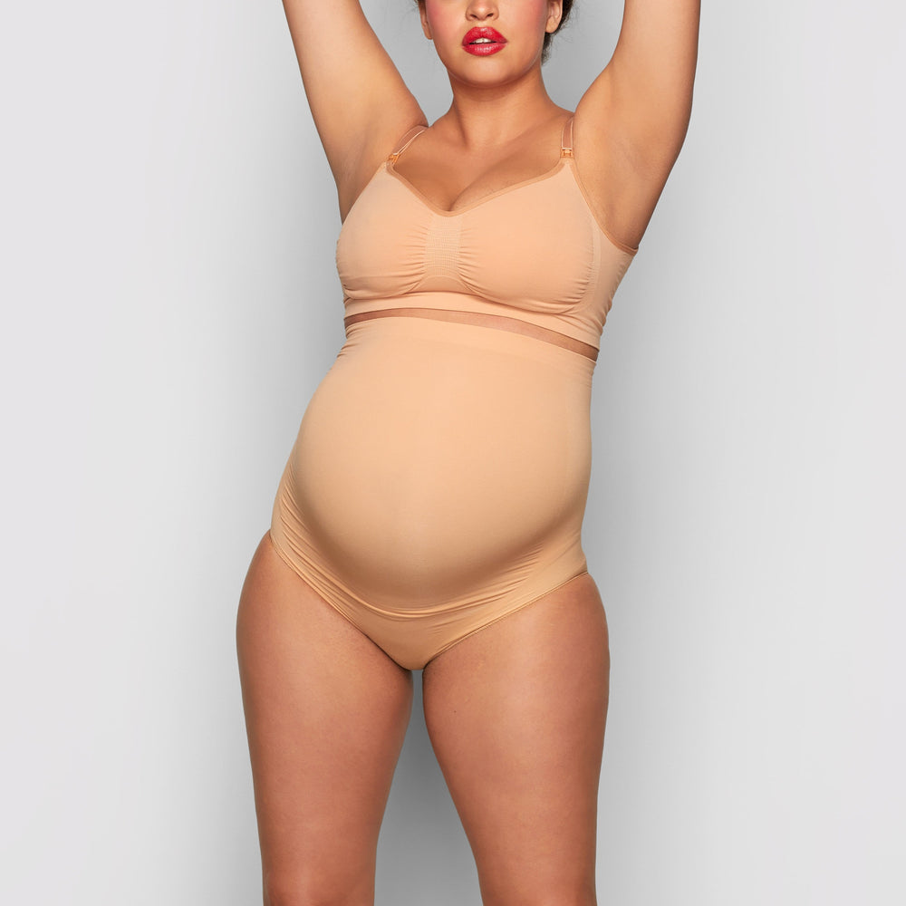 Skims MATERNITY SCULPTING HIGH WAIST BRIEF Maternity Shapewear Beige | 08BSXHUER
