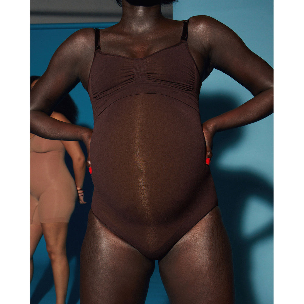 Skims MATERNITY SCULPTING HIGH WAIST BRIEF Maternity Shapewear Chocola | 69ZYJWBOL