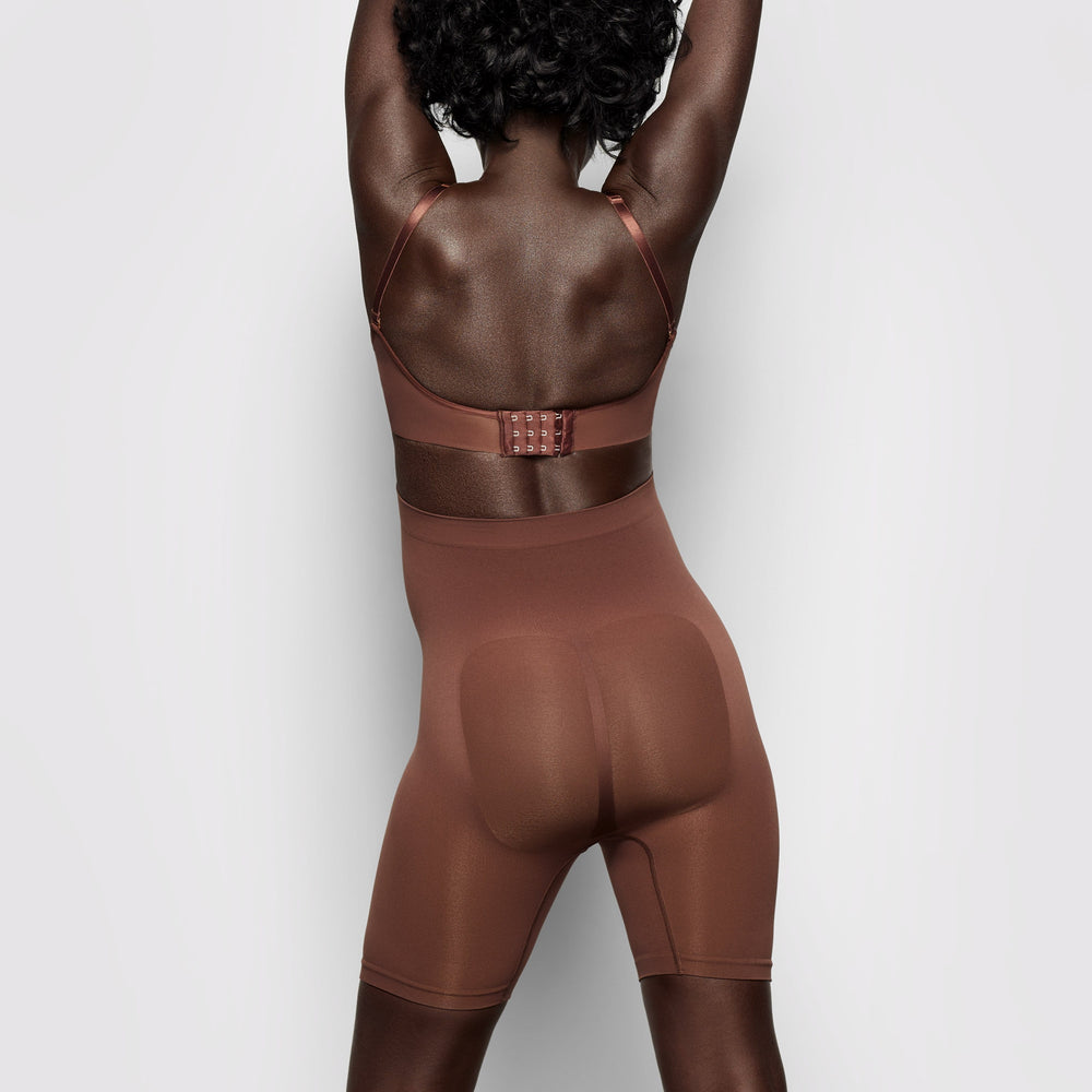Skims MATERNITY SCULPTING SHORT MID THIGH Maternity Shapewear Chocola | 48YKIHLBS