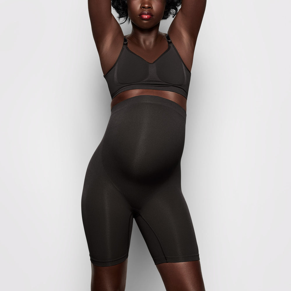 Skims MATERNITY SCULPTING SHORT MID THIGH Maternity Shapewear Zwart | 53ZKUVHYM