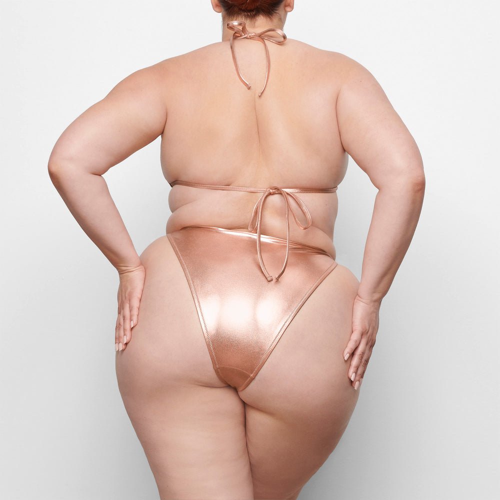 Skims METALLIC SWIM DIPPED TIE BOTTOMS Two Pieces Roze Goud | 67YMWSJEB