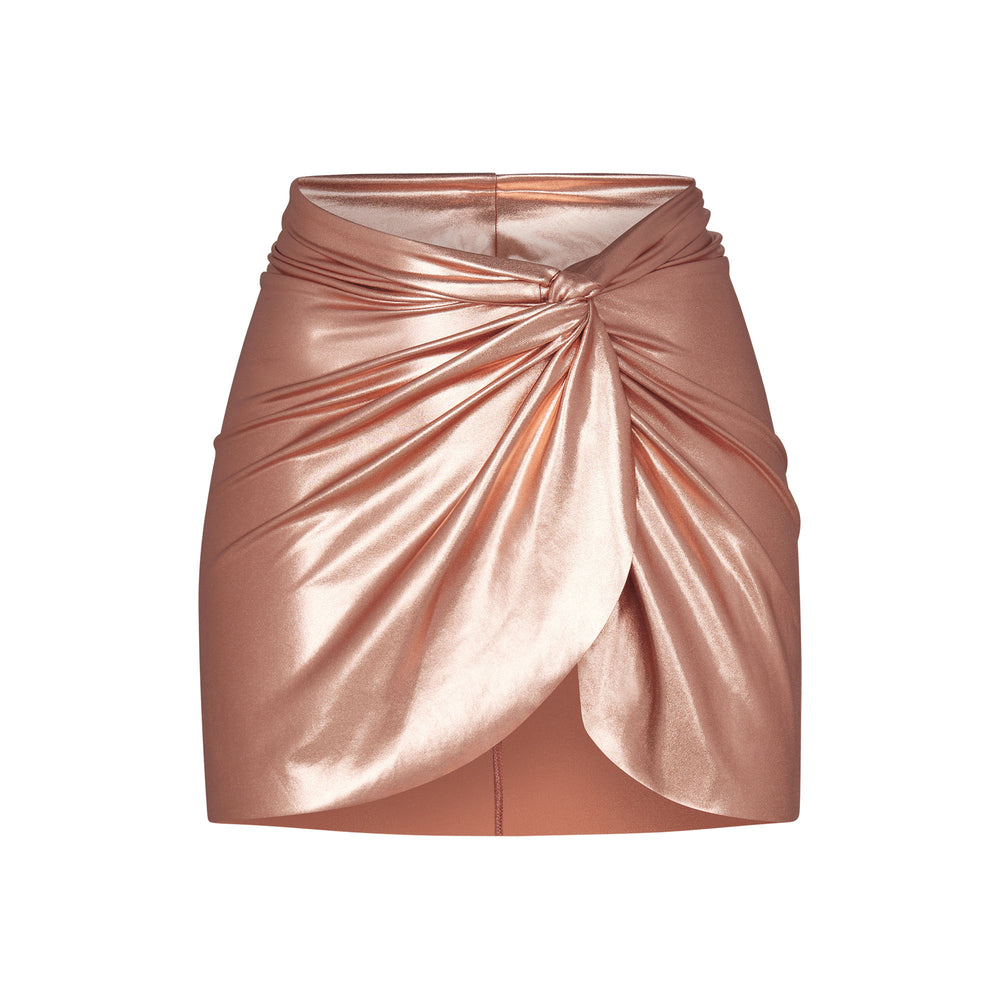 Skims METALLIC SWIM SARONG MINI SKIRT Two Pieces Roze Goud | 69IDJKXAC